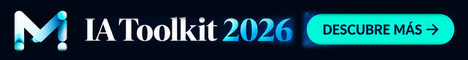 Banner IA Toolkit 2026 de 468 × 60 px