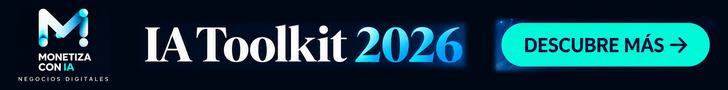 Banner IA Toolkit 2026 de 728 × 90 px